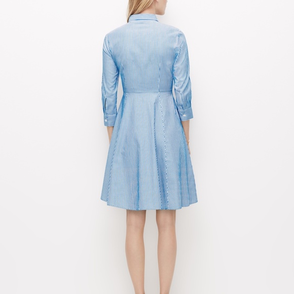Ann Taylor Striped Shirt Dress - Picture 3 of 6
